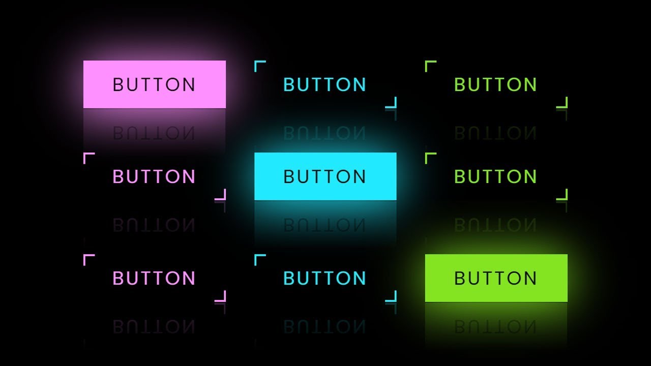 Source Code : CSS Button Hover Effects | Neon Light Button Animation  Effects on Hover