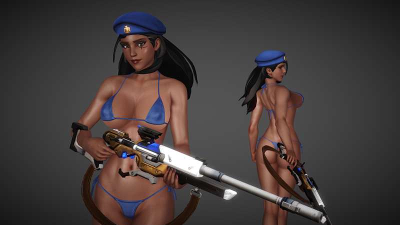 "Honey Select Ana Amari Preview" by cunihinx from Patreon Kemono.