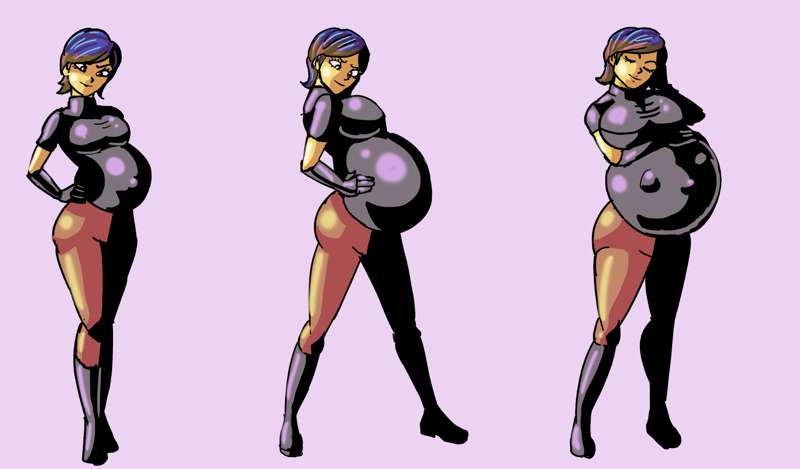 "Sabine Wren Pregnant Expansion" by PyraDK from Patreon Kemono.