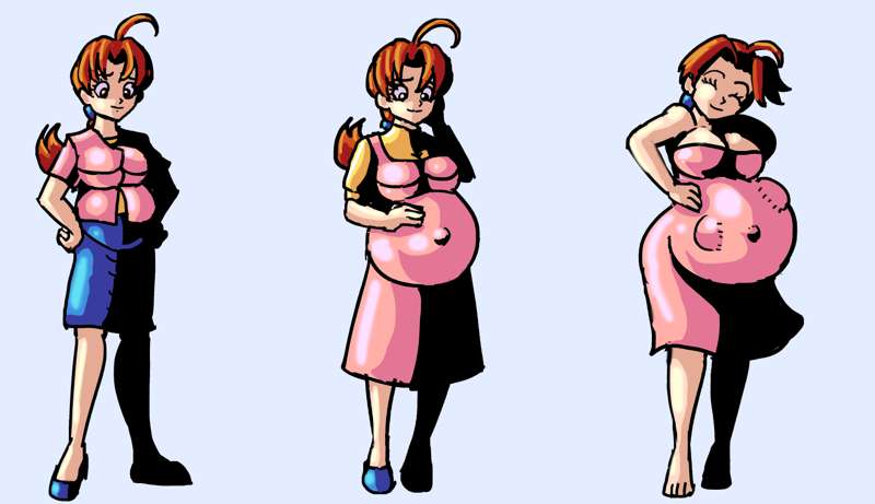 "Delia Ketchum Pregnant Expansion" by PyraDK from Patreon Kemono.