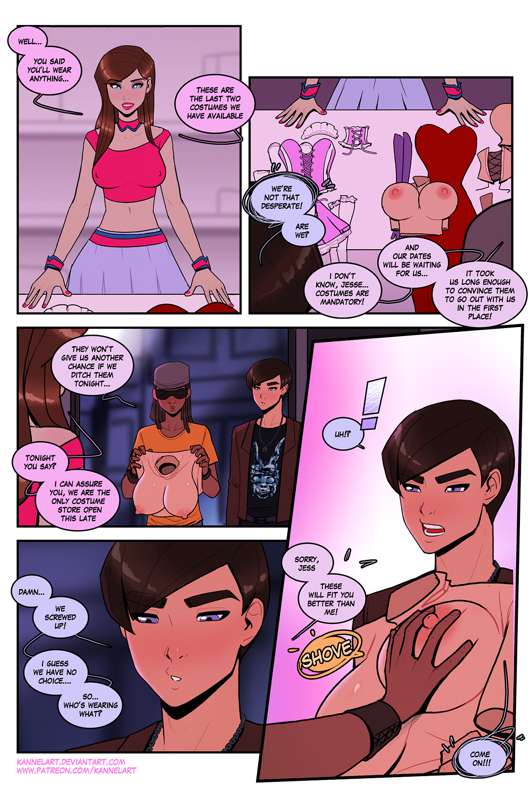 Costume Party Comic (Provisional Name) Page 18 to 26.