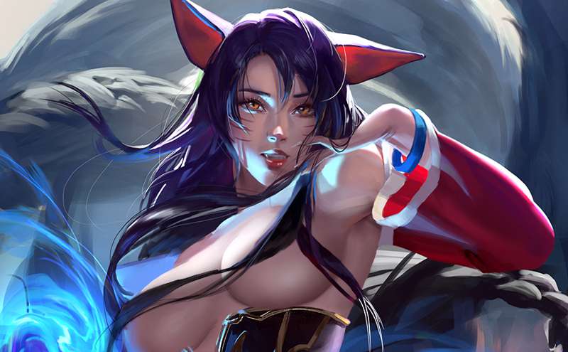 "Ahri NSFW Preview" by zumi from Patreon Kemono.